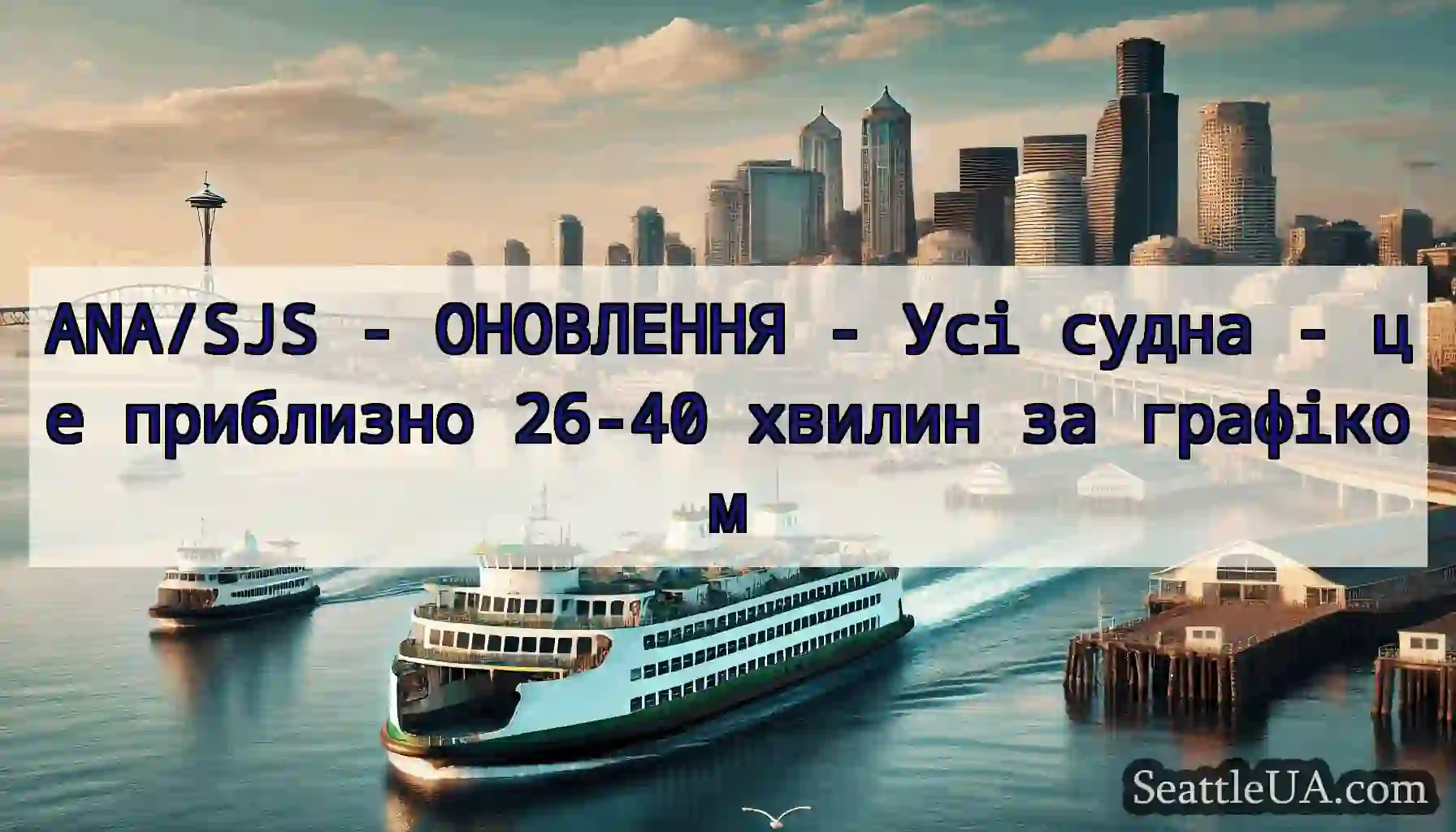ANA/SJS - ОНОВЛЕННЯ - Усі судна - це приблизно