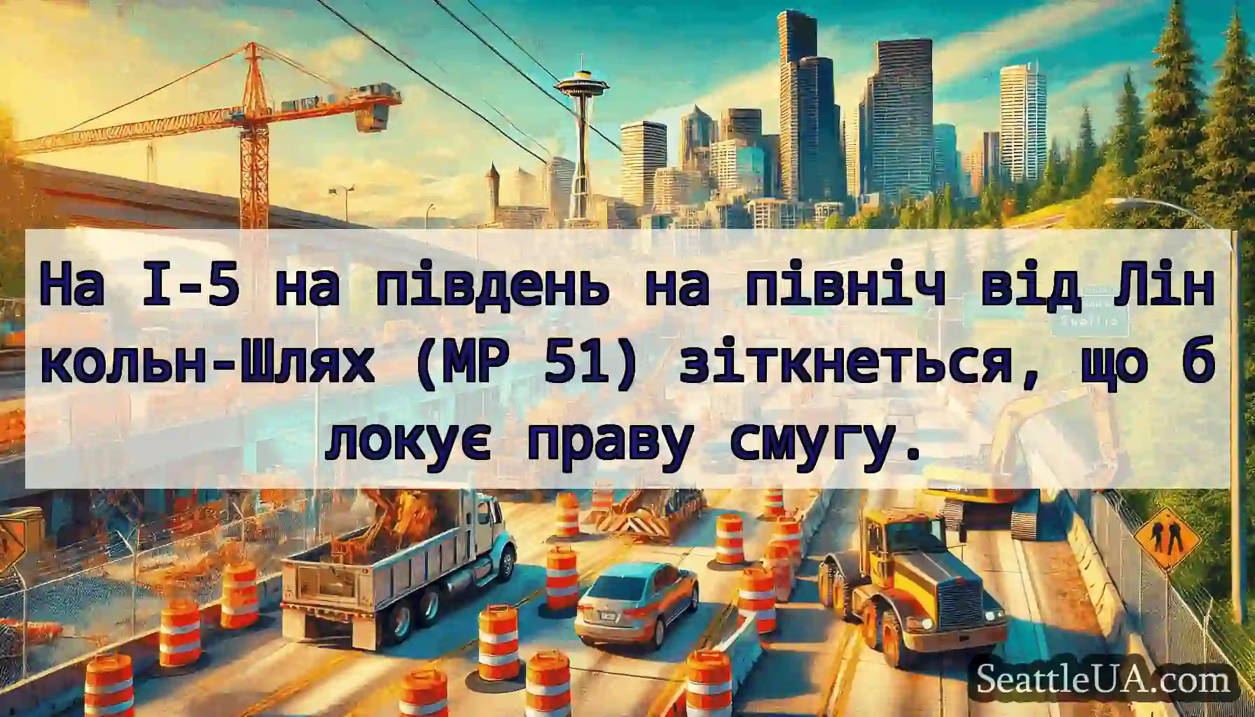 На I-5 на південь на північ від Лінкольн-Шлях (MP