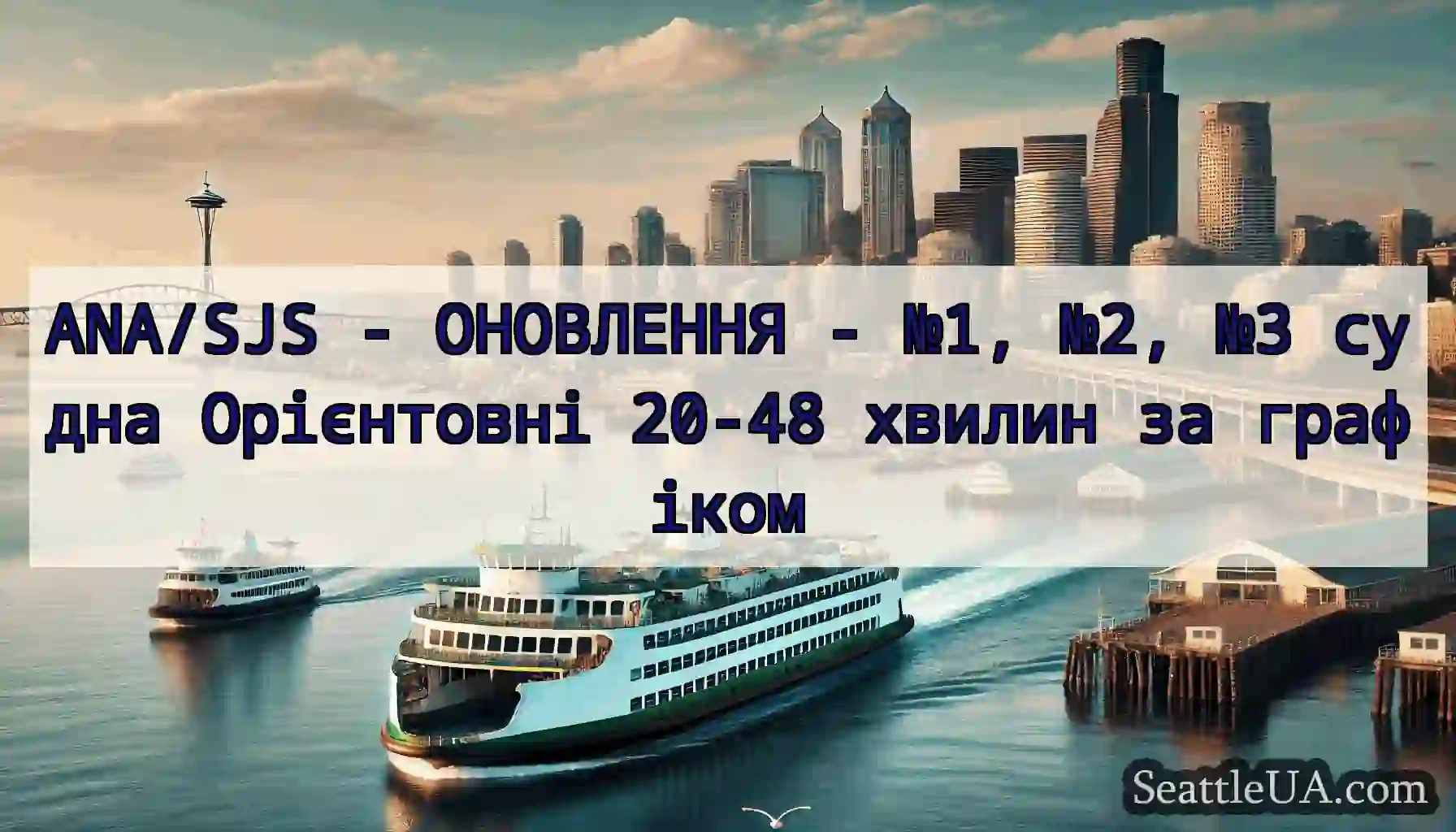 ANA/SJS - ОНОВЛЕННЯ - №1, №2, №3 судна Орієнтовні