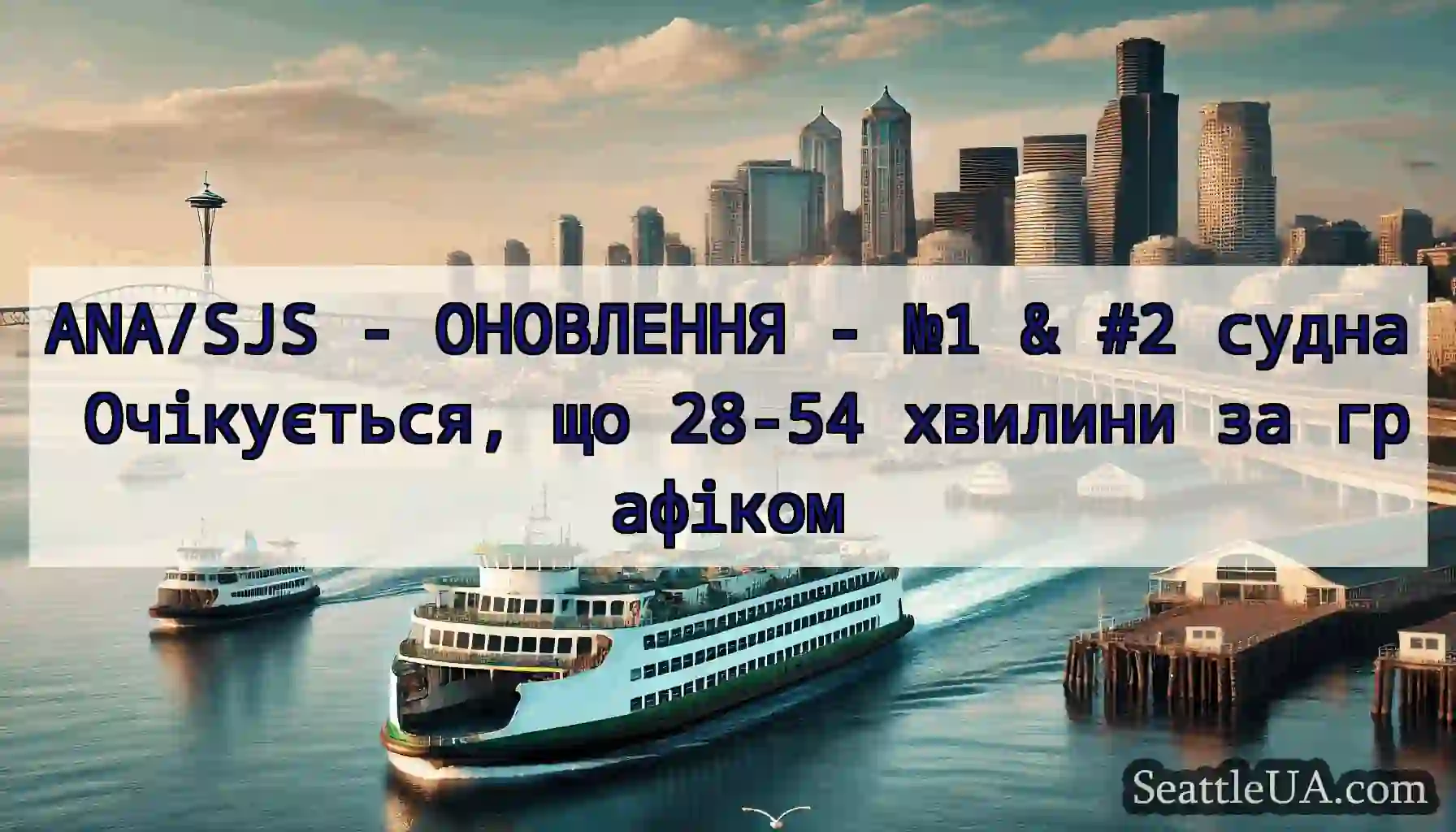 ANA/SJS - ОНОВЛЕННЯ - №1 & #2 судна Очікується,