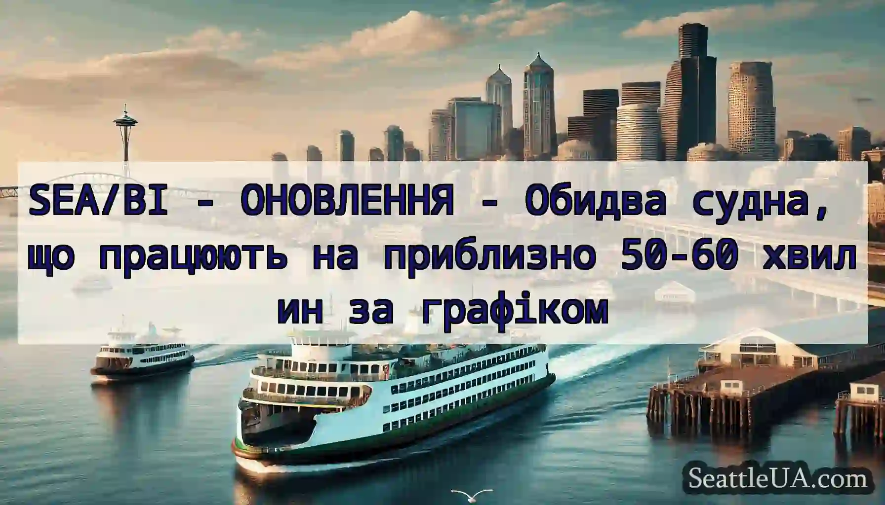 SEA/BI - ОНОВЛЕННЯ - Обидва судна, що працюють на