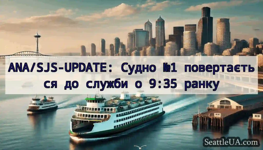 ANA/SJS-UPDATE: Судно №1 повертається до служби о