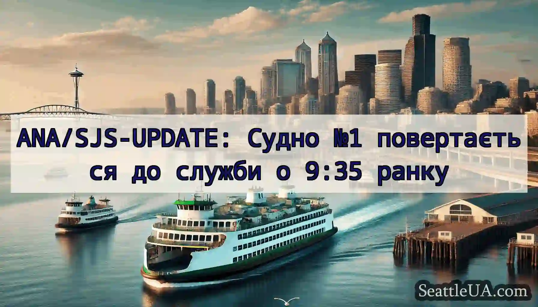 ANA/SJS-UPDATE: Судно №1 повертається до служби о