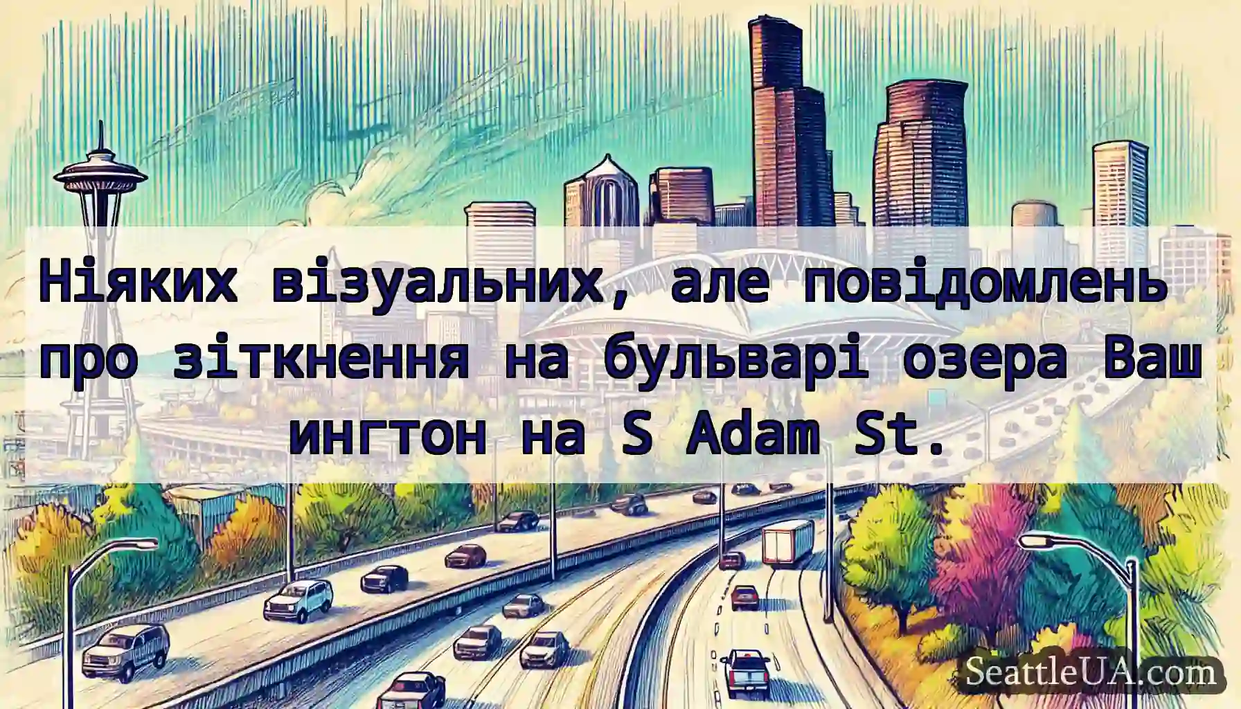 Ніяких візуальних, але повідомлень про зіткнення