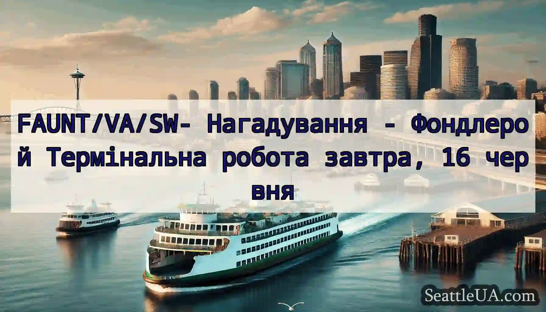 FAUNT/VA/SW- Нагадування - Фондлерой Термінальна