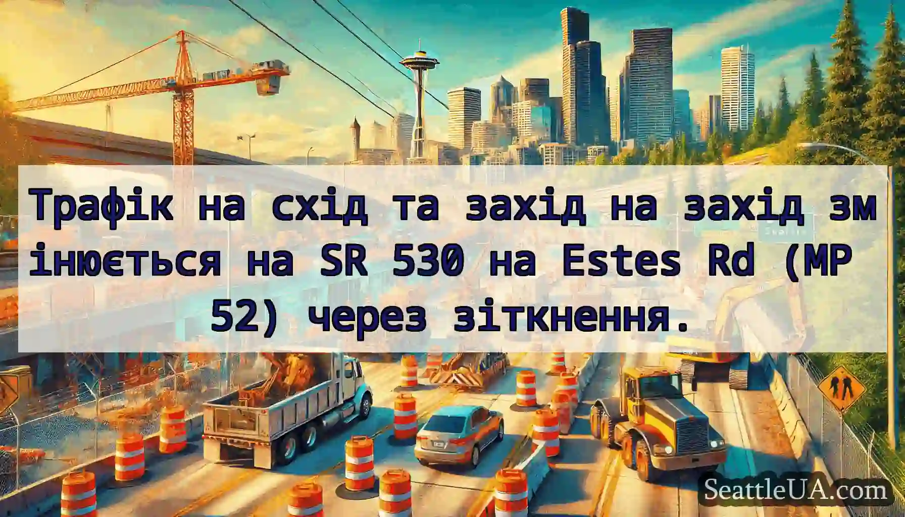 Трафік на схід та захід на захід змінюється на SR