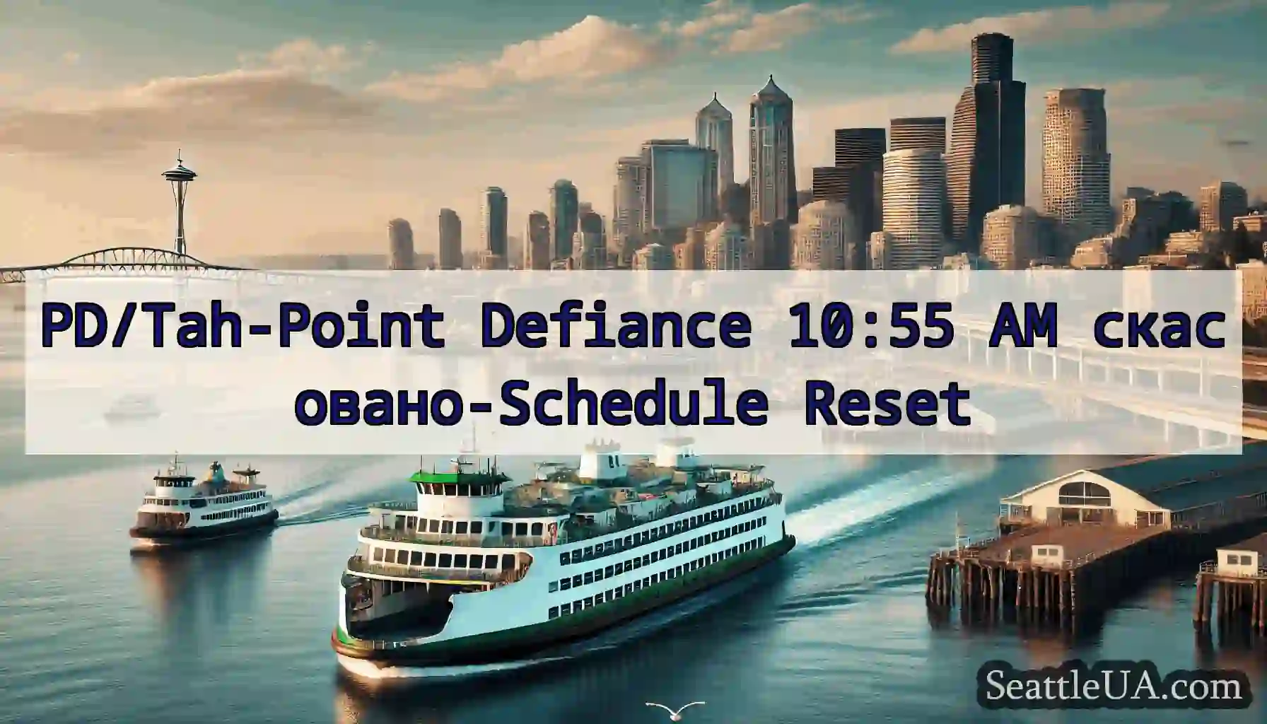 PD/Tah-Point Defiance 10:55 AM скасовано-Schedule