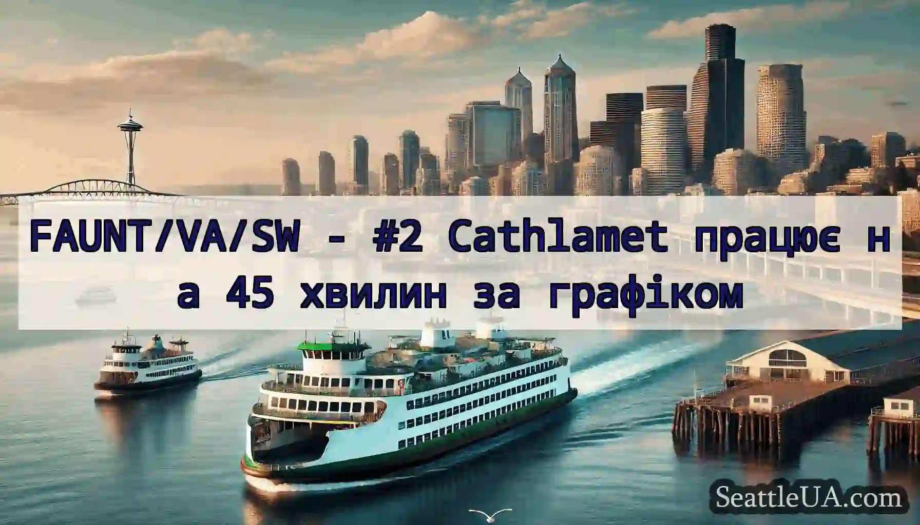FAUNT/VA/SW - #2 Cathlamet працює на 45 хвилин за