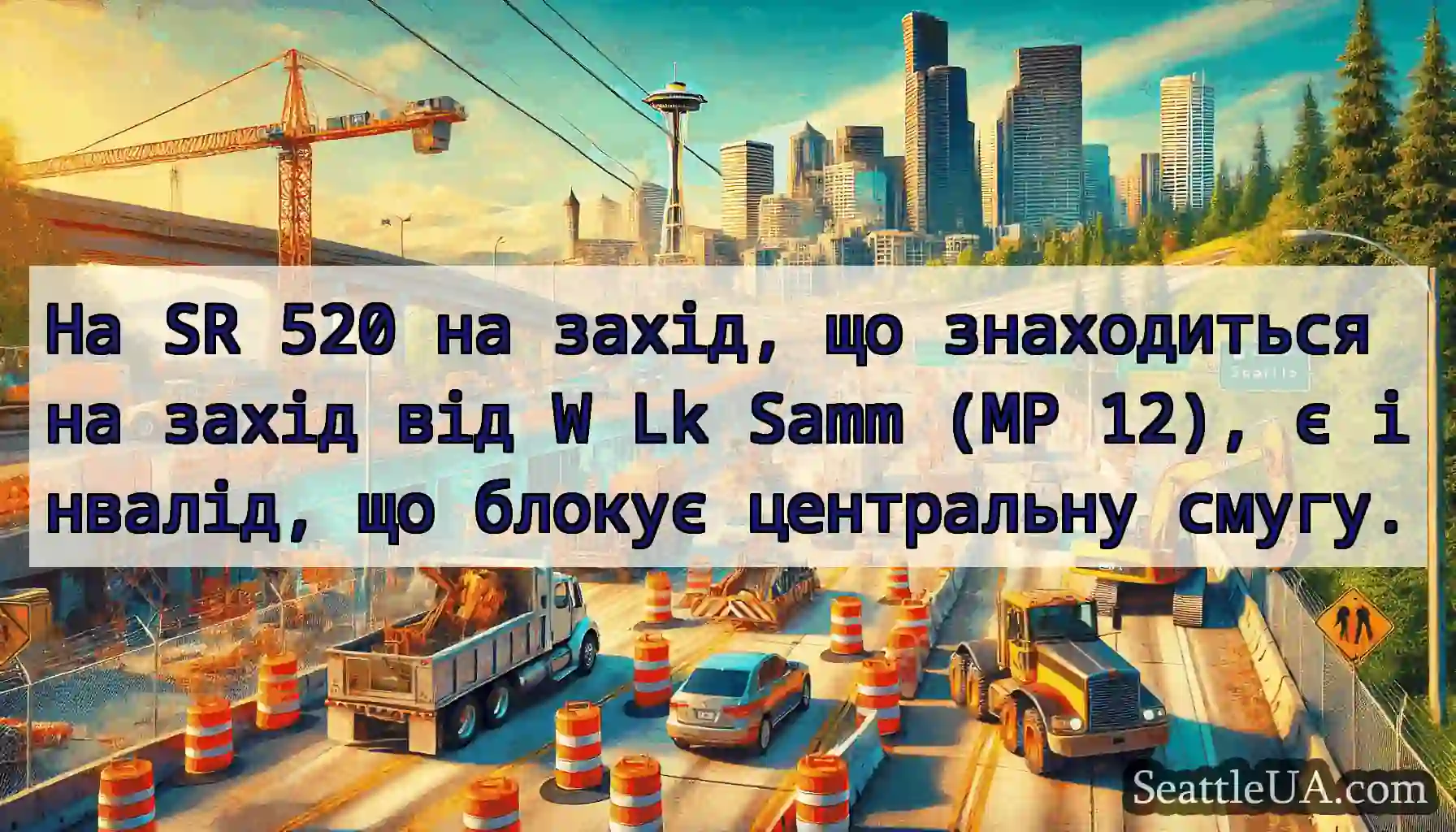 На SR 520 на захід, що знаходиться на захід від W