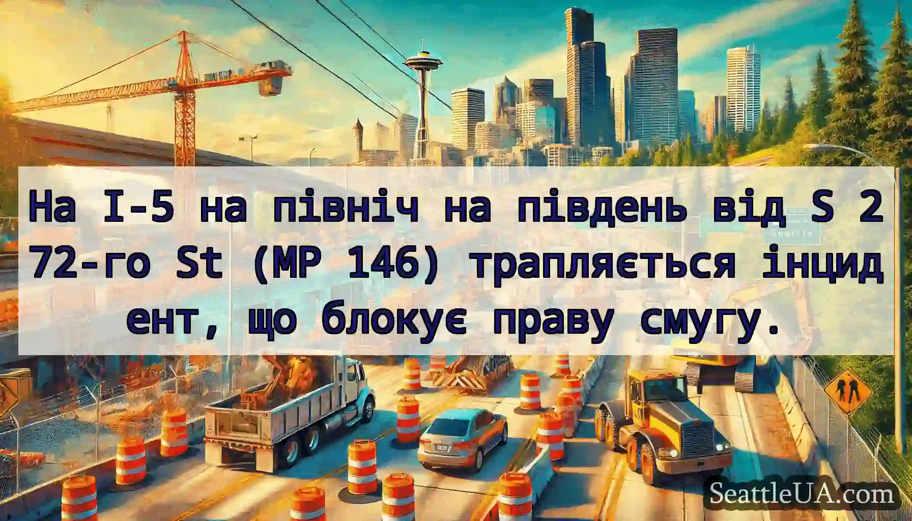 На I-5 на північ на південь від S 272-го St (MP
