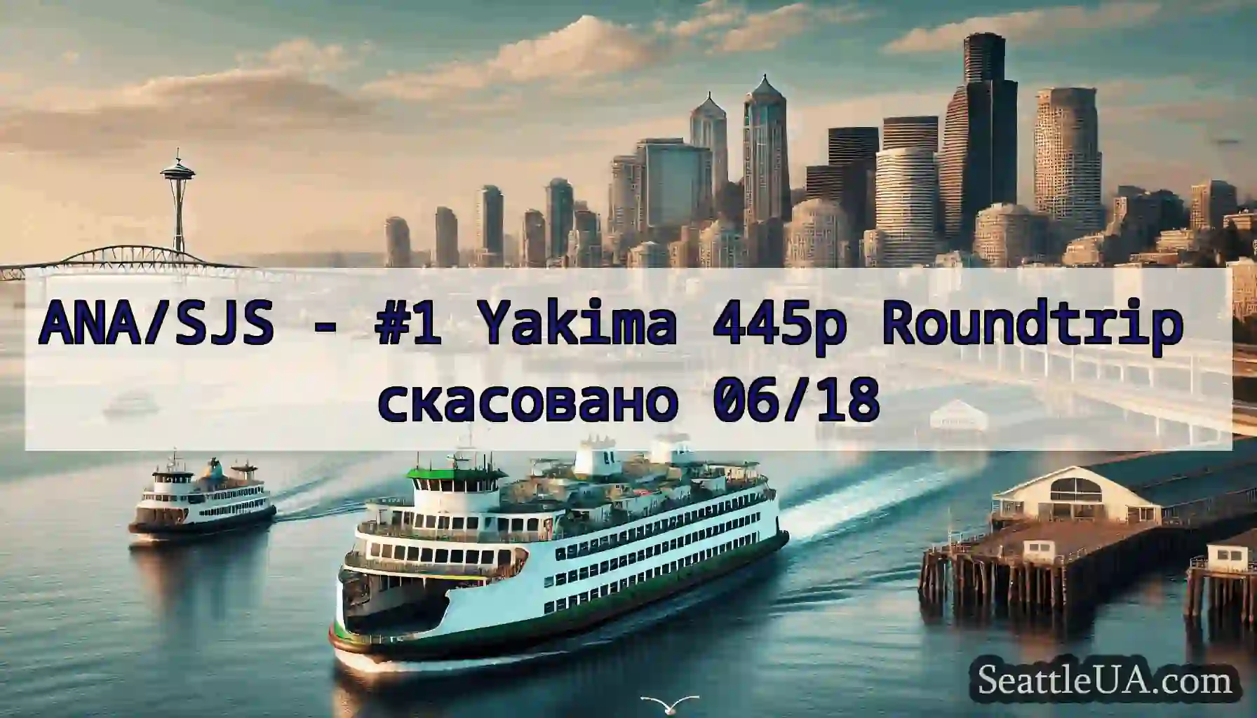 ANA/SJS - #1 Yakima 445p Roundtrip скасовано