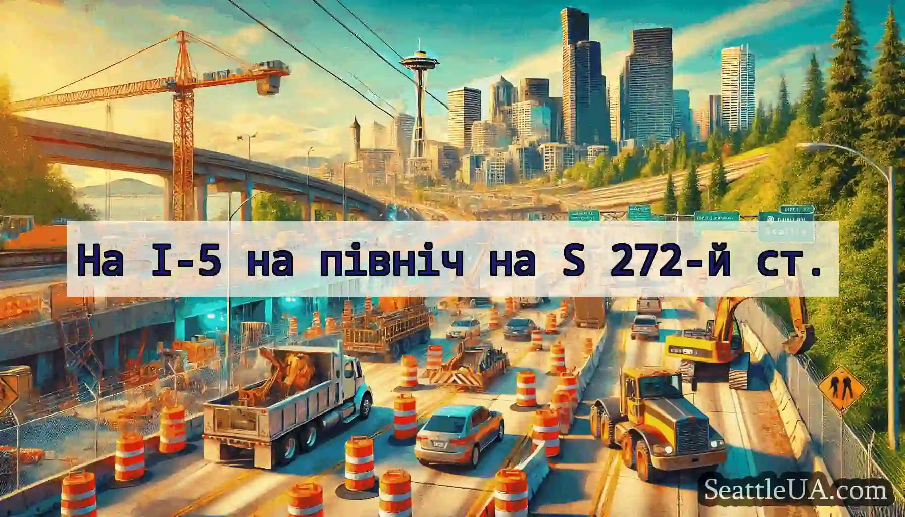 На I-5 на північ на S 272-й ст.