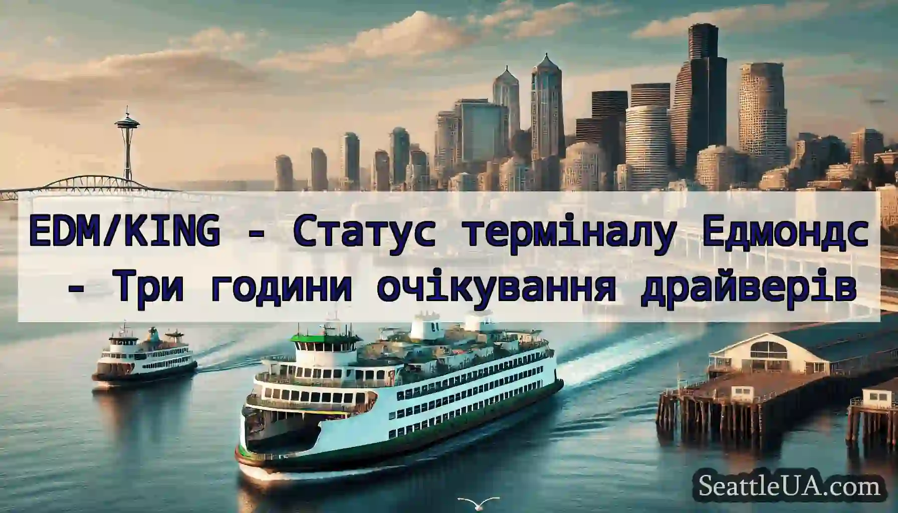 EDM/KING - Статус терміналу Едмондс - Три години