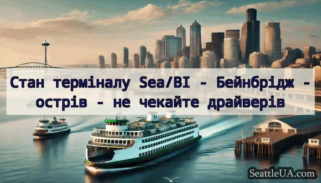 Стан терміналу Sea/BI - Бейнбрідж -острів - не