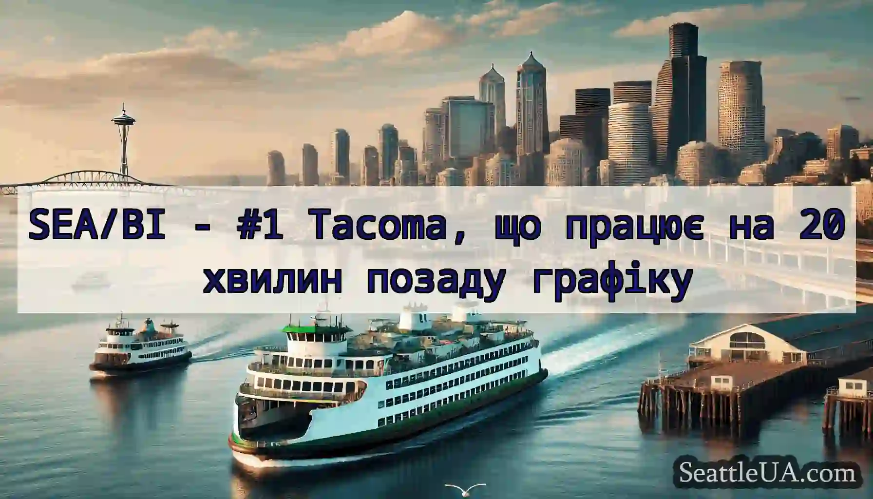 SEA/BI - #1 Tacoma, що працює на 20 хвилин позаду