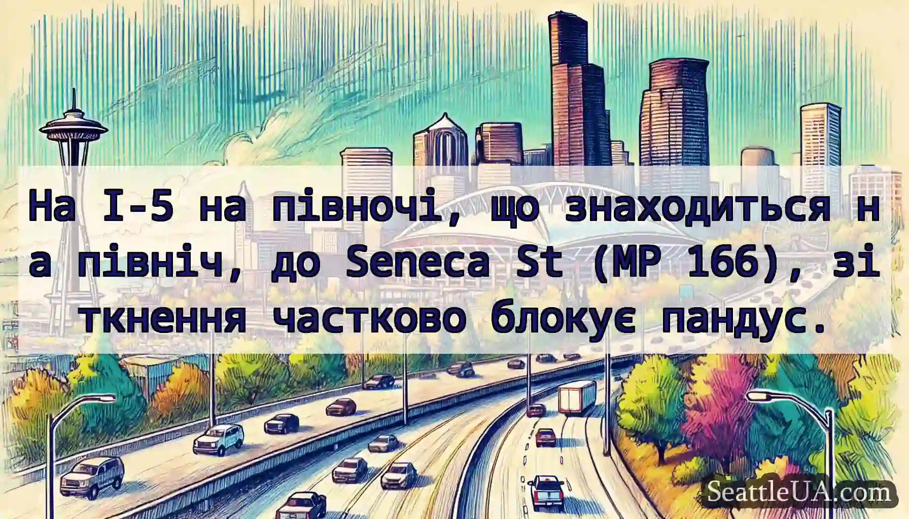 На I-5 на півночі, що знаходиться на північ, до