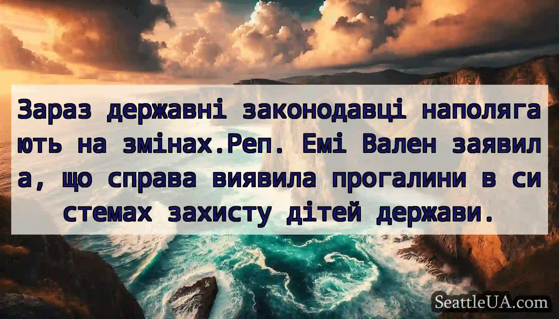 Зараз державні законодавці наполягають на