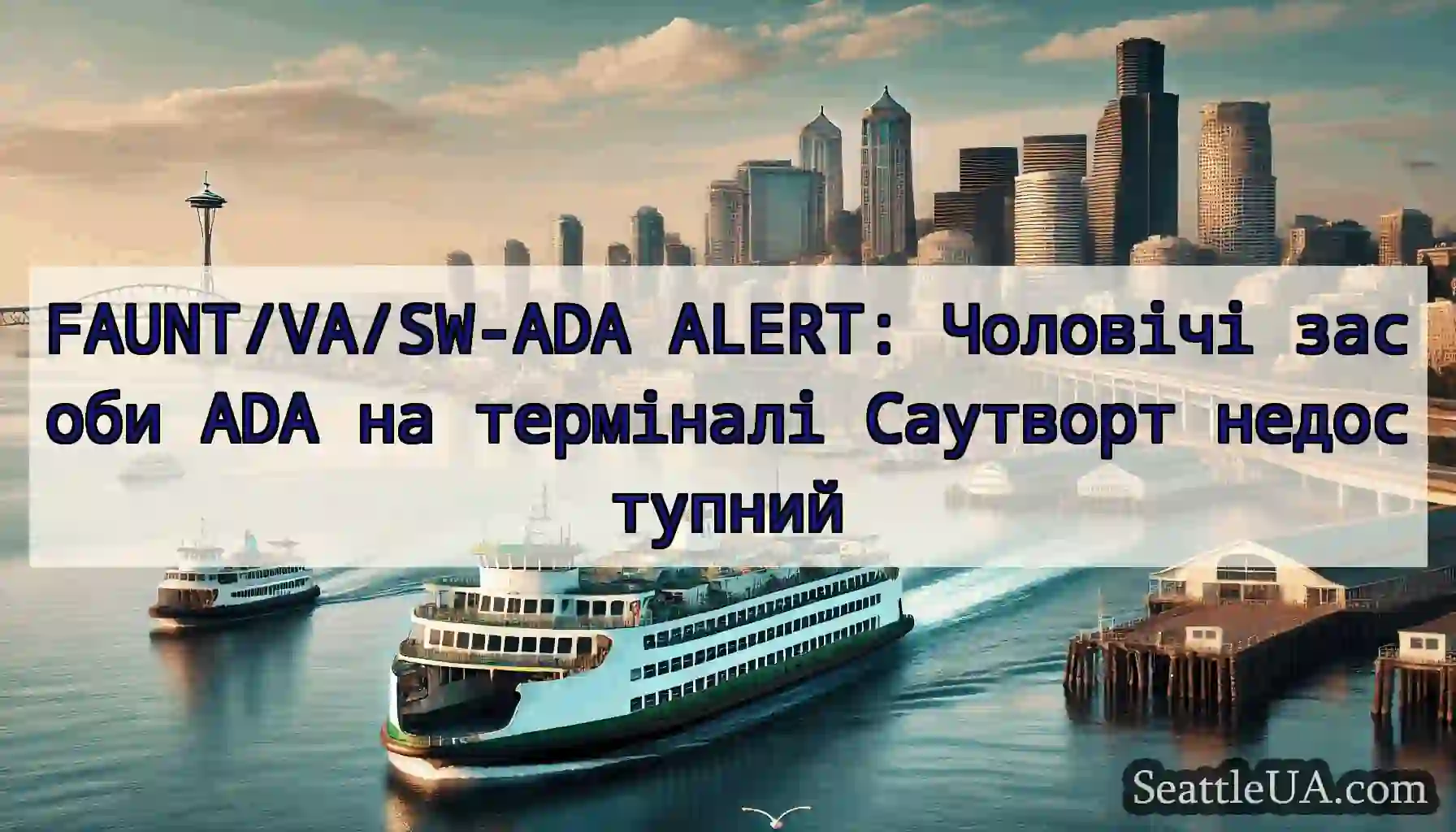 FAUNT/VA/SW-ADA ALERT: Чоловічі засоби ADA на