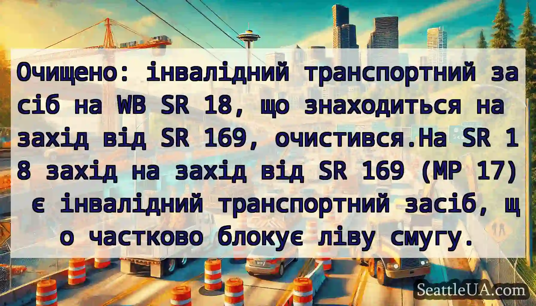 Очищено: інвалідний транспортний засіб на WB SR