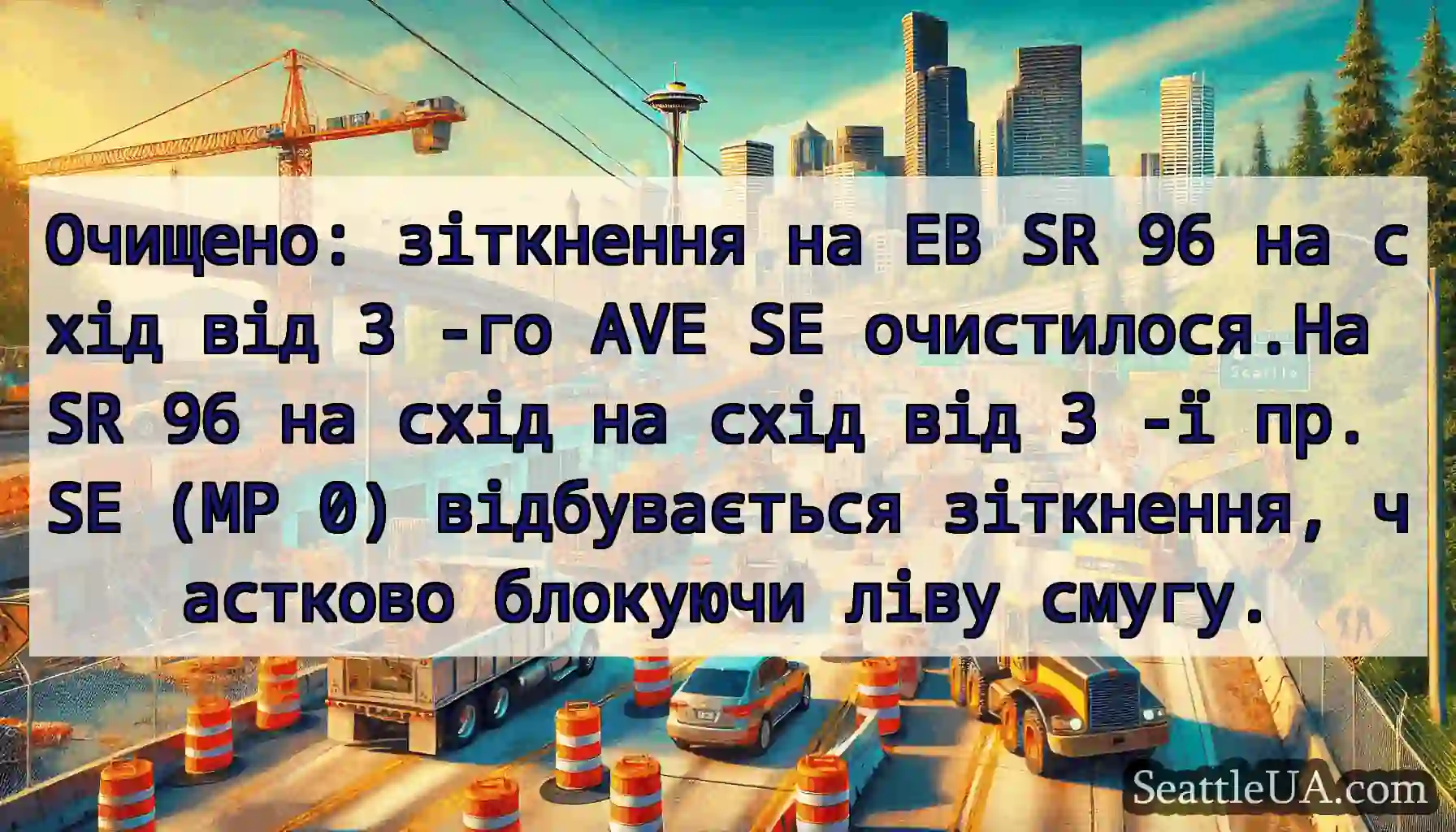 Очищено: зіткнення на EB SR 96 на схід від 3 -го