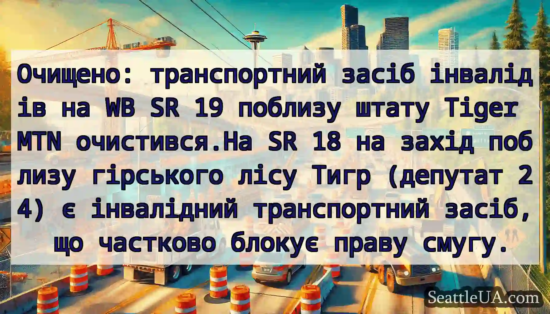Очищено: транспортний засіб інвалідів на WB SR 19