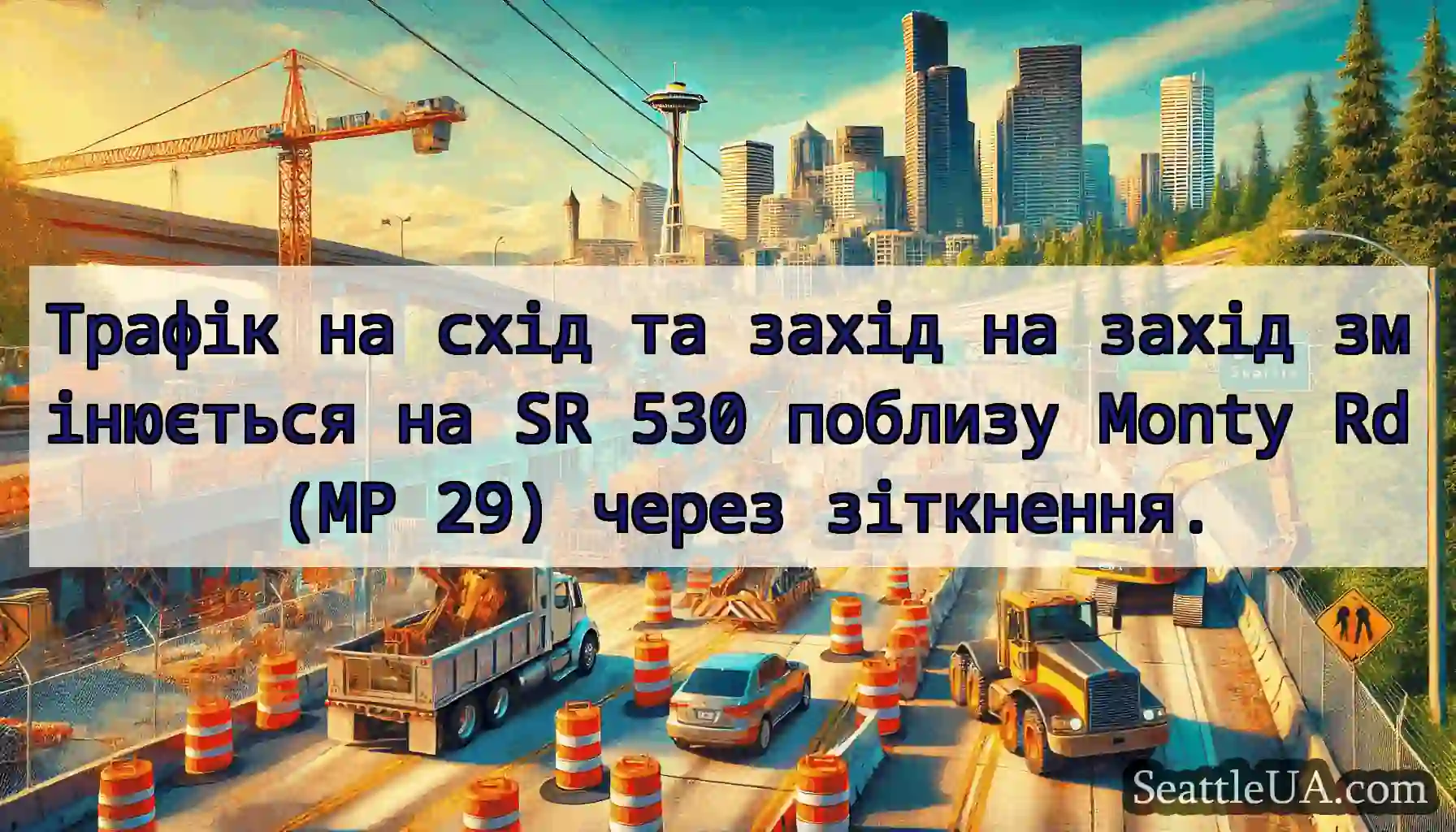 Трафік на схід та захід на захід змінюється на SR