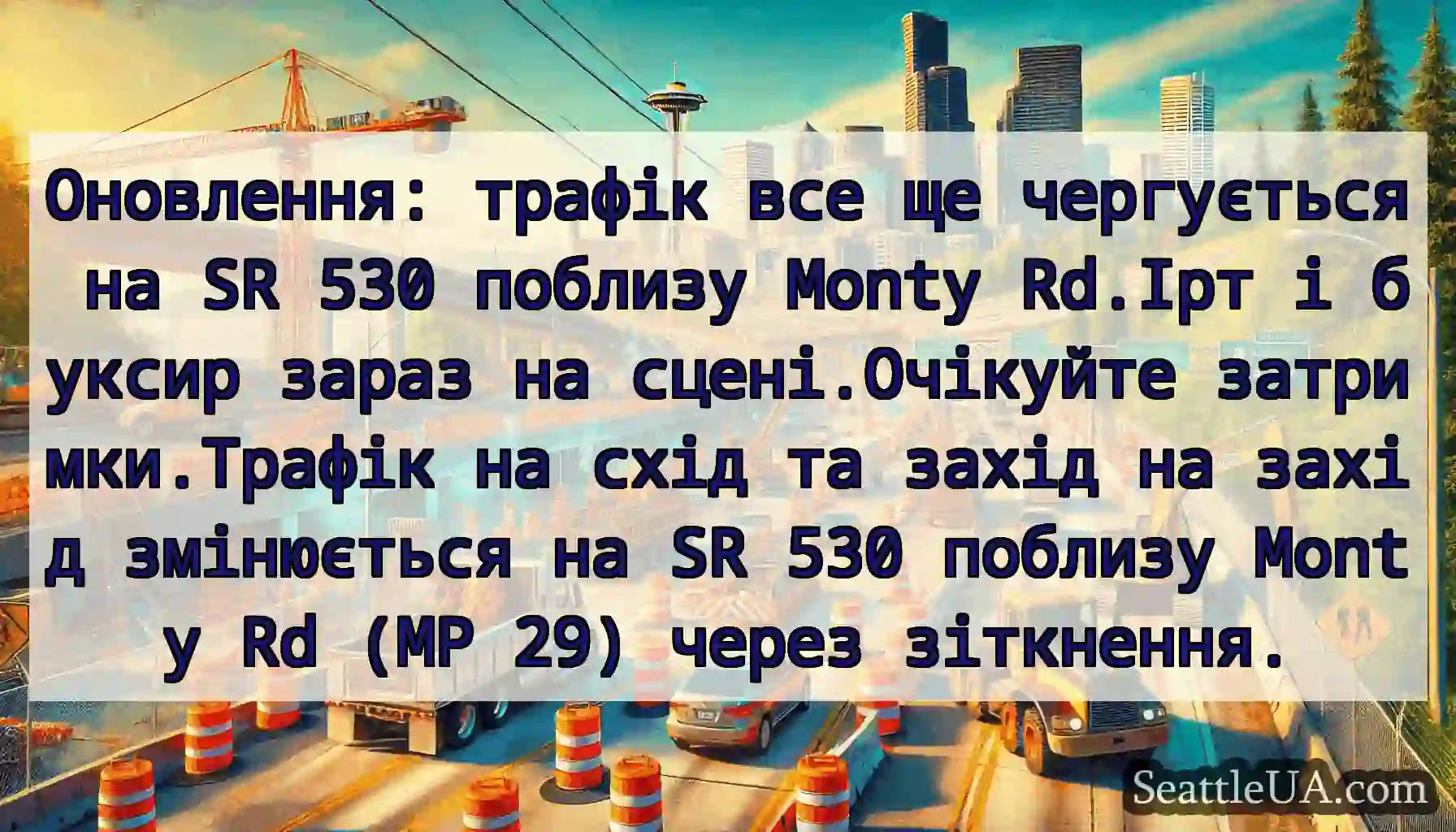 Оновлення: трафік все ще чергується на SR 530