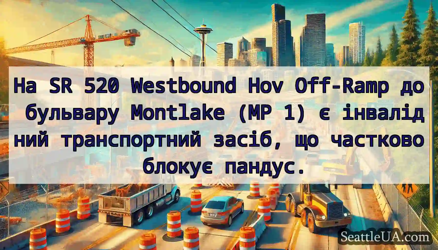 На SR 520 Westbound Hov Off-Ramp до бульвару