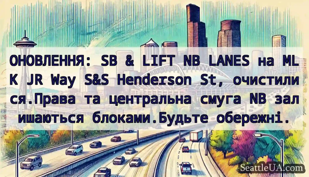 ОНОВЛЕННЯ: SB & LIFT NB LANES на MLK JR Way S&S