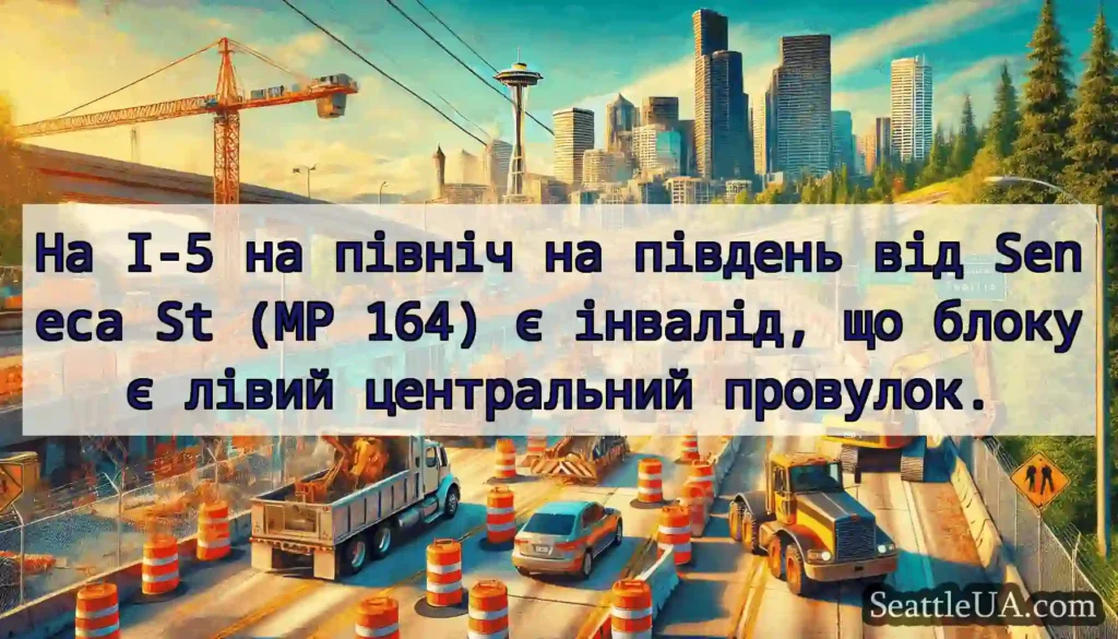На I-5 на північ на південь від Seneca St (MP