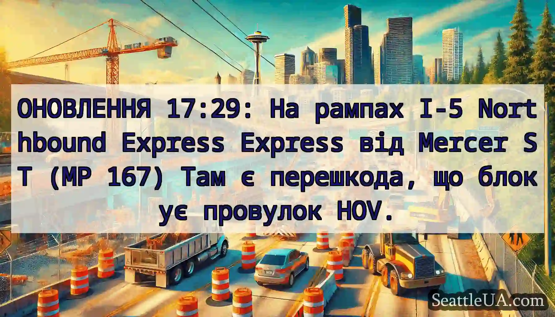 ОНОВЛЕННЯ 17:29: На рампах I-5 Northbound Express