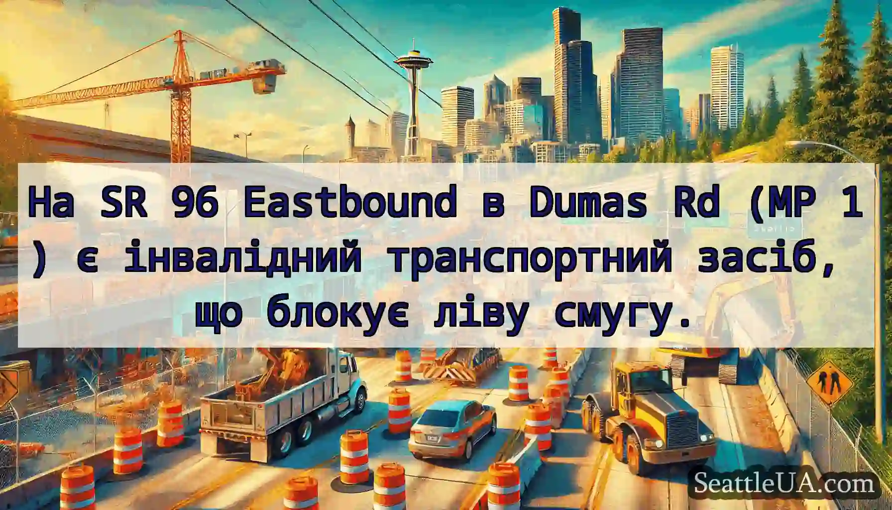 На SR 96 Eastbound в Dumas Rd (MP 1) є інвалідний