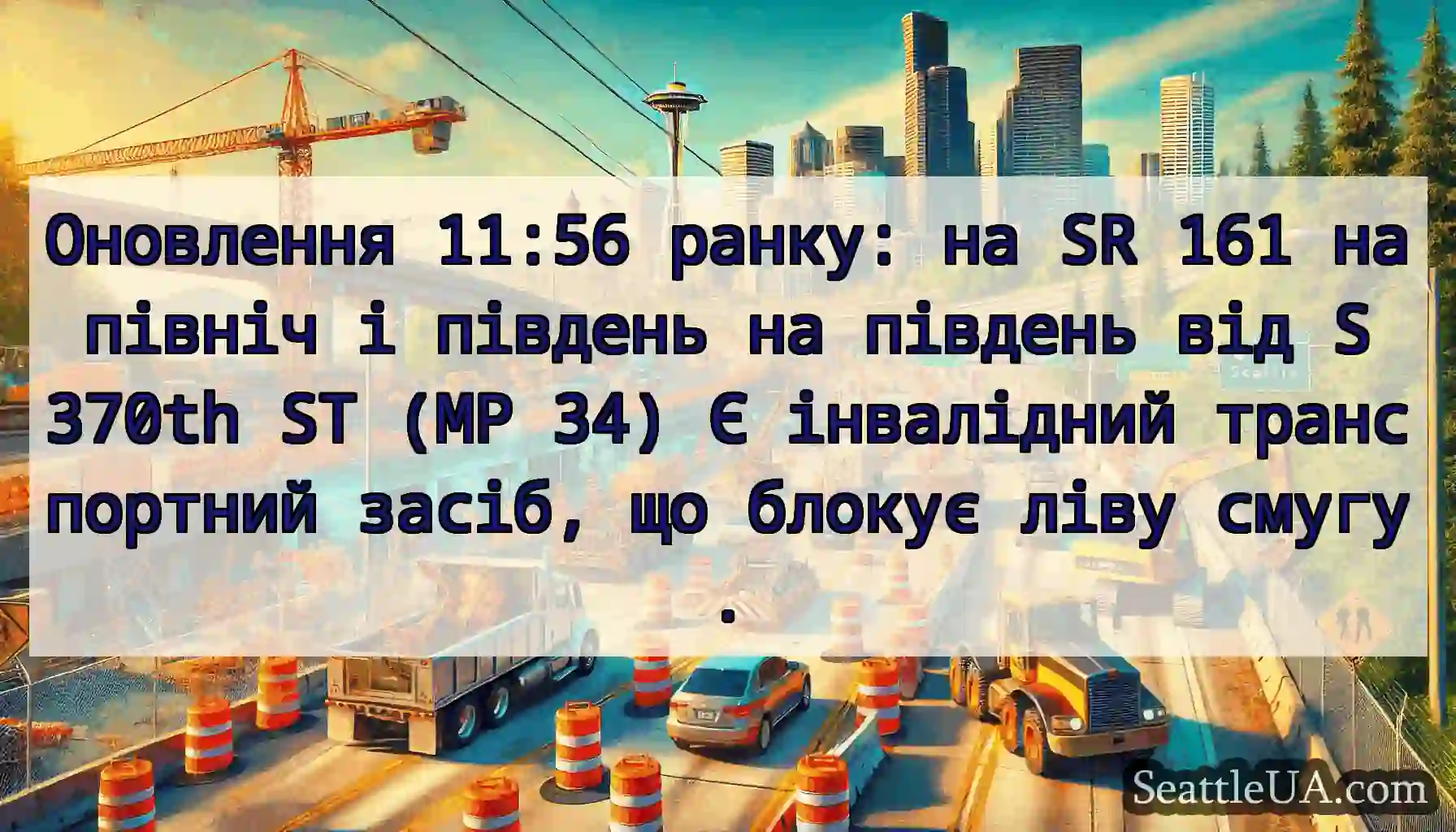 Оновлення 11:56 ранку: на SR 161 на північ і