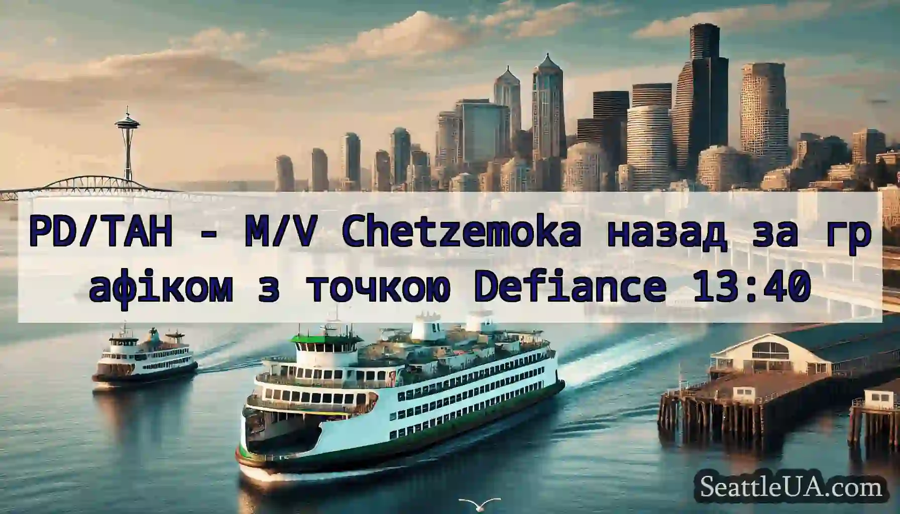 PD/TAH - M/V Chetzemoka назад за графіком з
