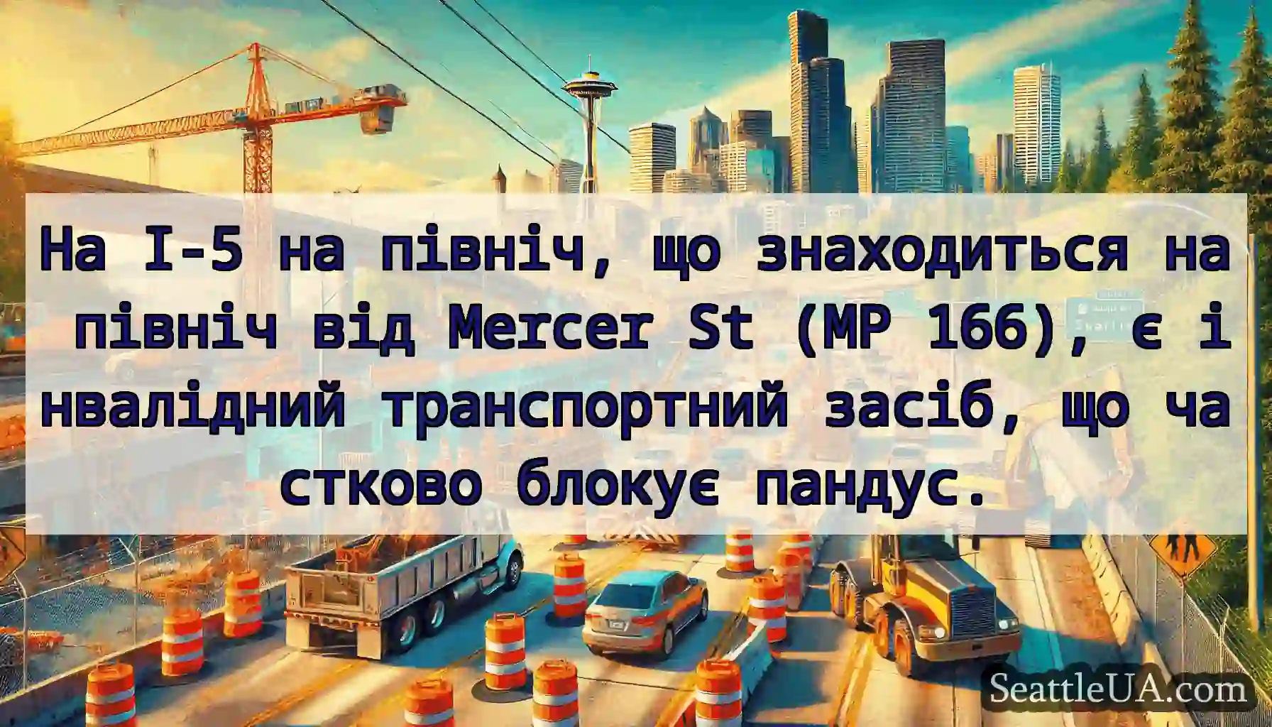 На I-5 на північ, що знаходиться на північ від