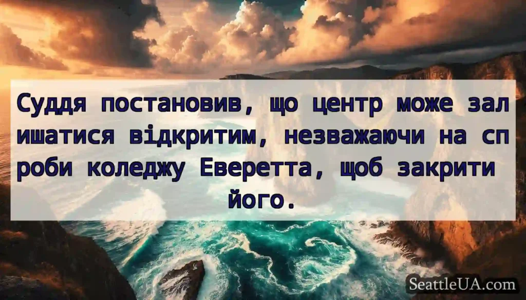 Суддя постановив, що центр може залишатися
