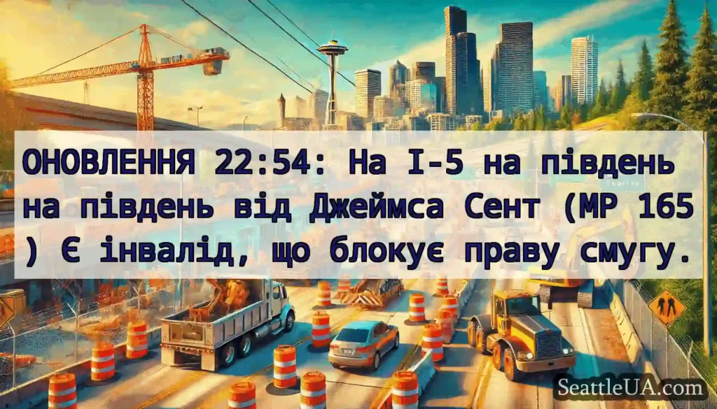 ОНОВЛЕННЯ 22:54: На I-5 на південь на південь від