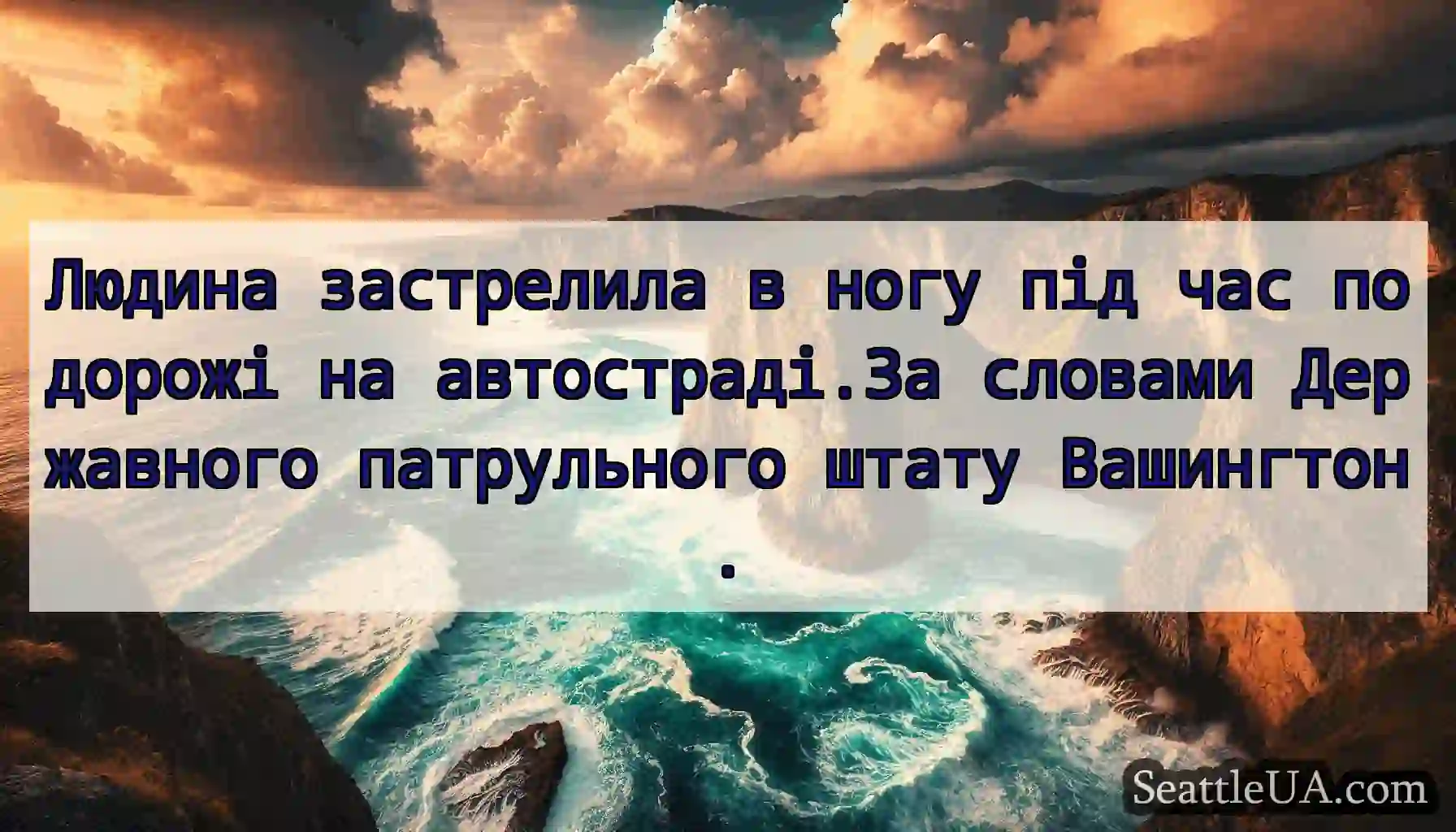 Людина застрелила в ногу під час подорожі на