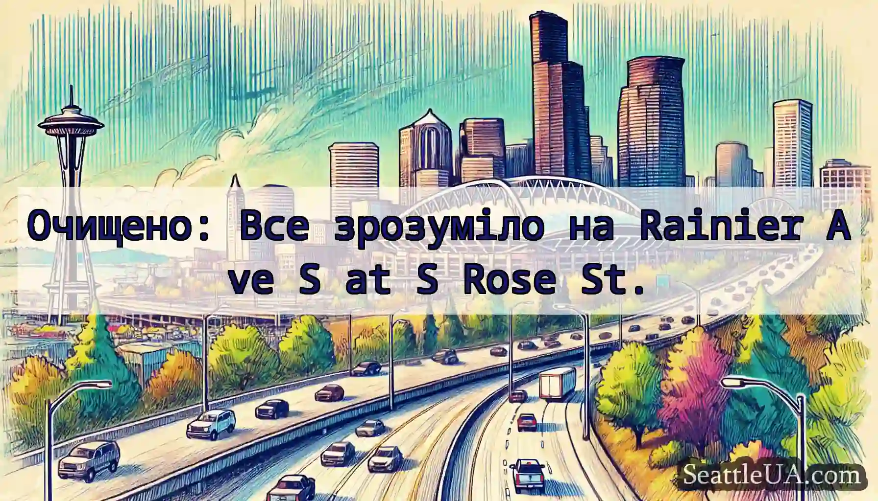 Очищено: Все зрозуміло на Rainier Ave S at S Rose