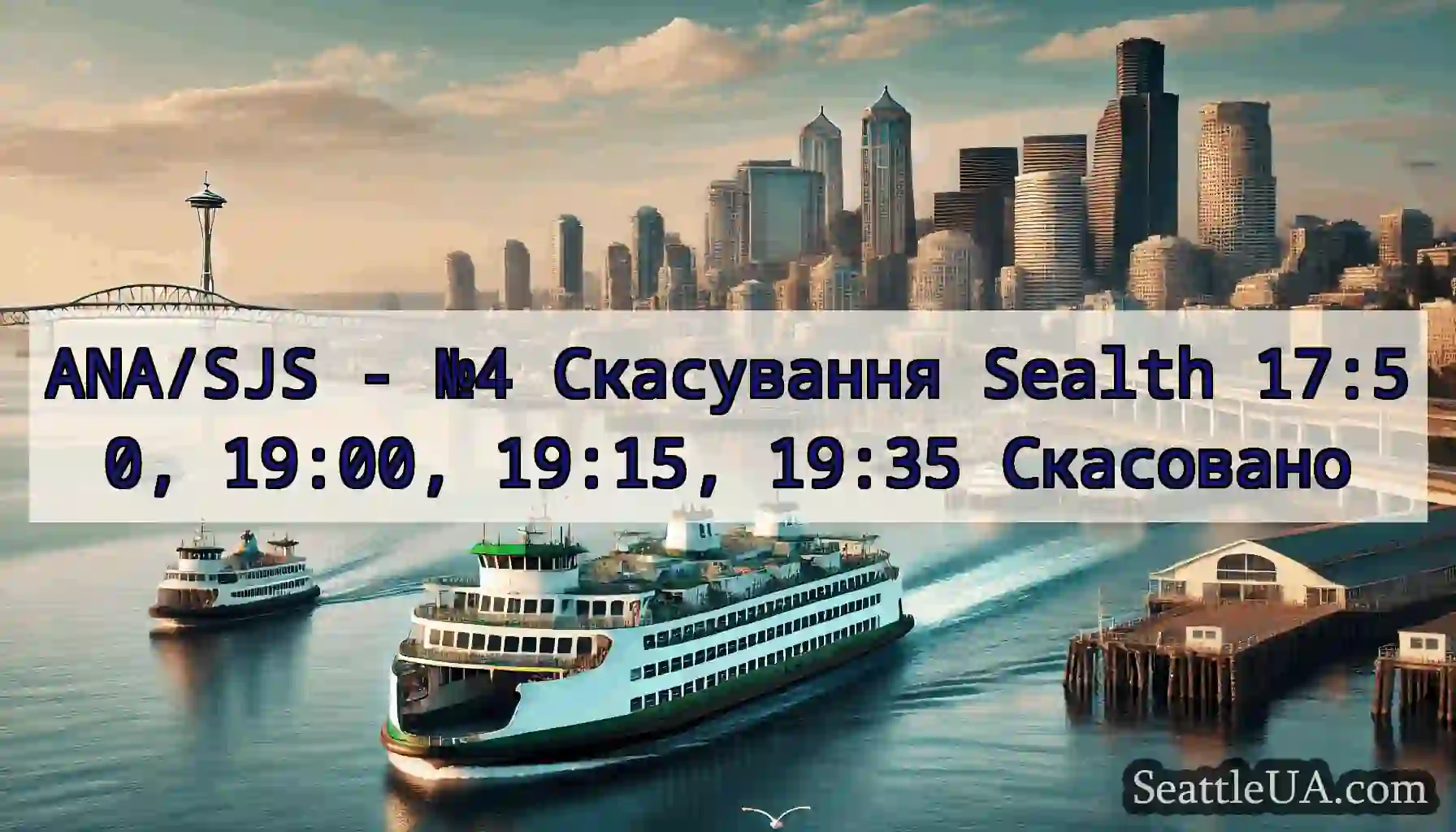 ANA/SJS - №4 Скасування Sealth 17:50, 19:00,