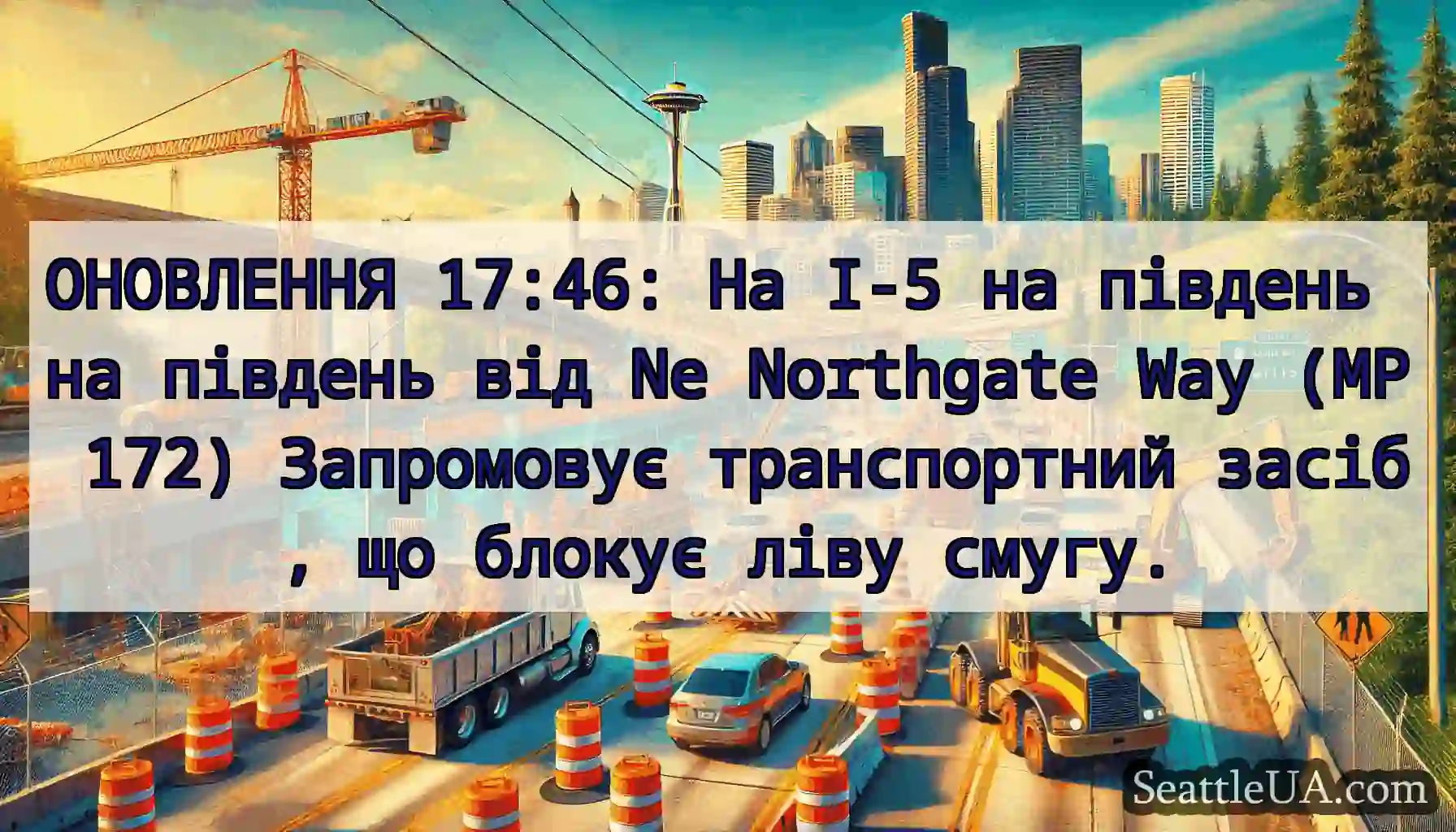 ОНОВЛЕННЯ 17:46: На I-5 на південь на південь від