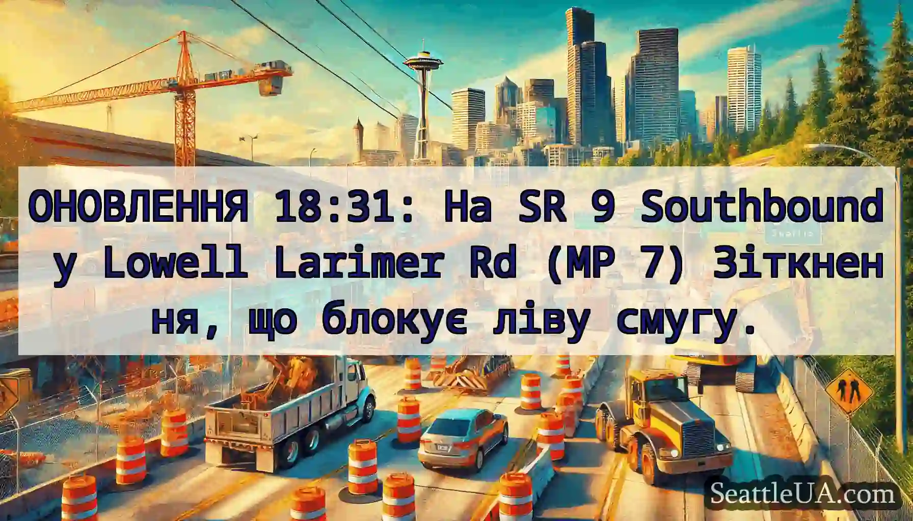 ОНОВЛЕННЯ 18:31: На SR 9 Southbound у Lowell