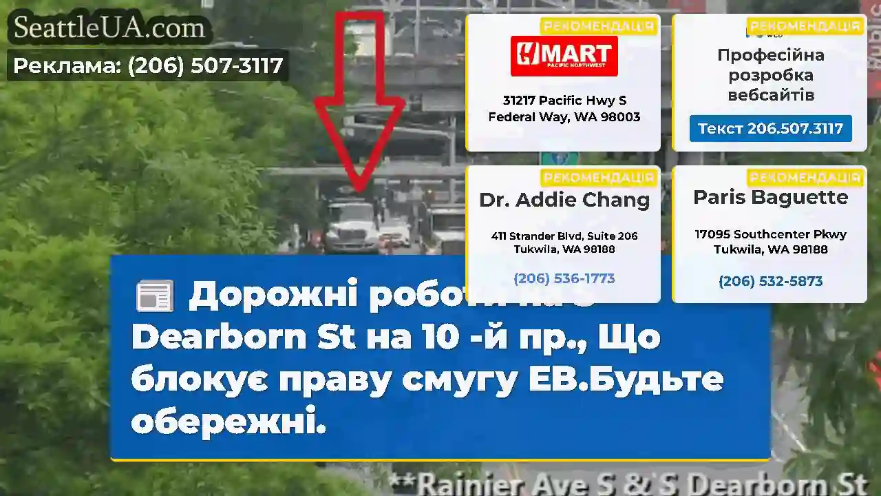 Дорожні роботи на S Dearborn St на 10 -й пр., Що