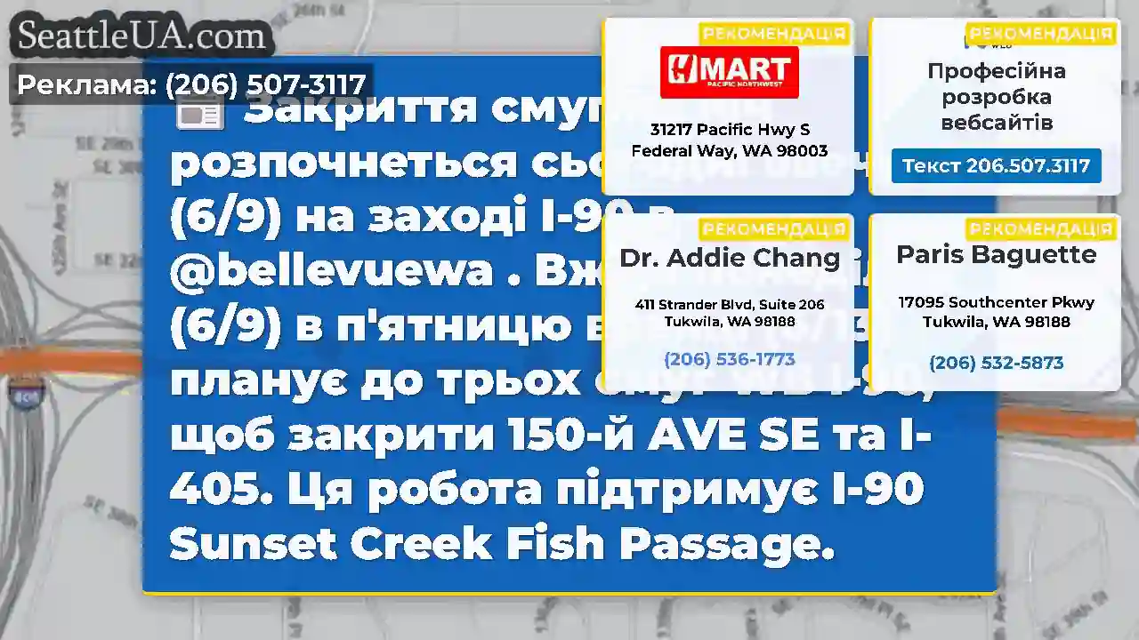 Закриття смуг на ніч розпочнеться сьогодні