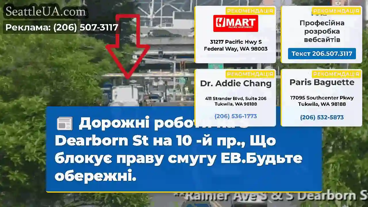 Дорожні роботи на S Dearborn St на 10 -й пр., Що