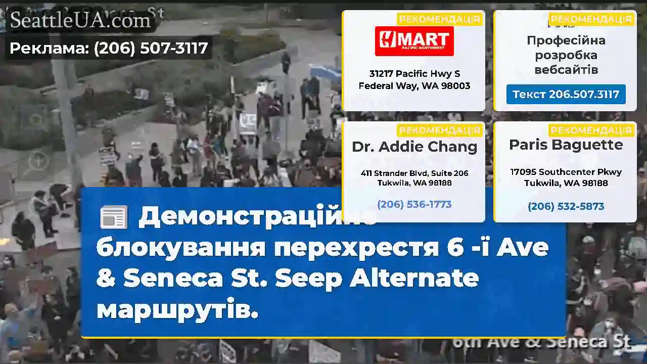 Демонстраційне блокування перехрестя 6 -ї Ave &
