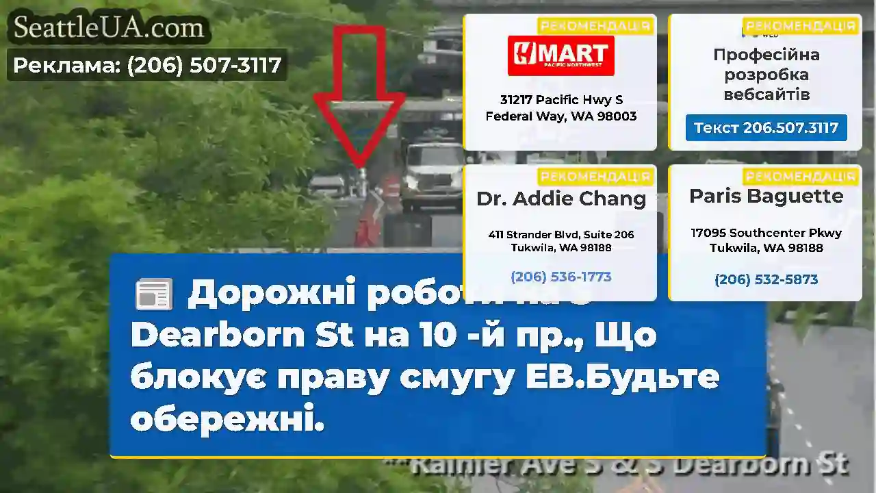 Дорожні роботи на S Dearborn St на 10 -й пр., Що