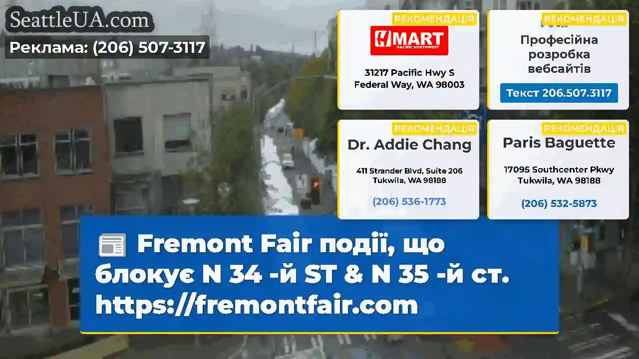 Fremont Fair події, що блокує N 34 -й ST & N 35