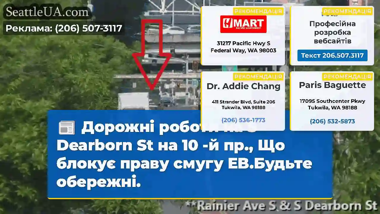 Дорожні роботи на S Dearborn St на 10 -й пр., Що
