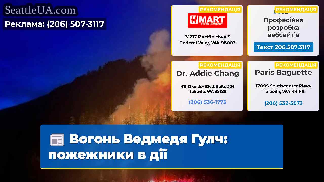 Вогонь Ведмедя Гулч пожежники в дії